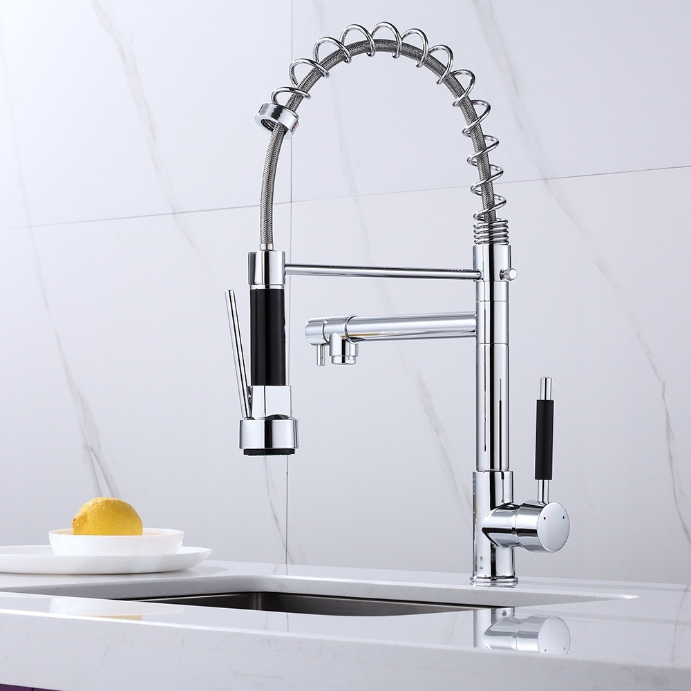 Torneira Gourmet 50cm com Misturador Monocomando Cromada de Bancada Belcca TGM50C-BL