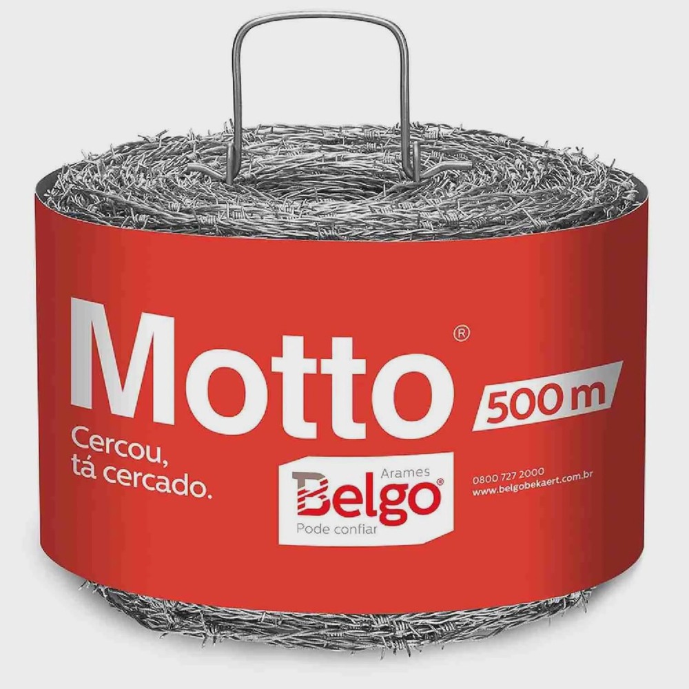 Arame Farpado Motto 1.6mm 500mts - Belgo