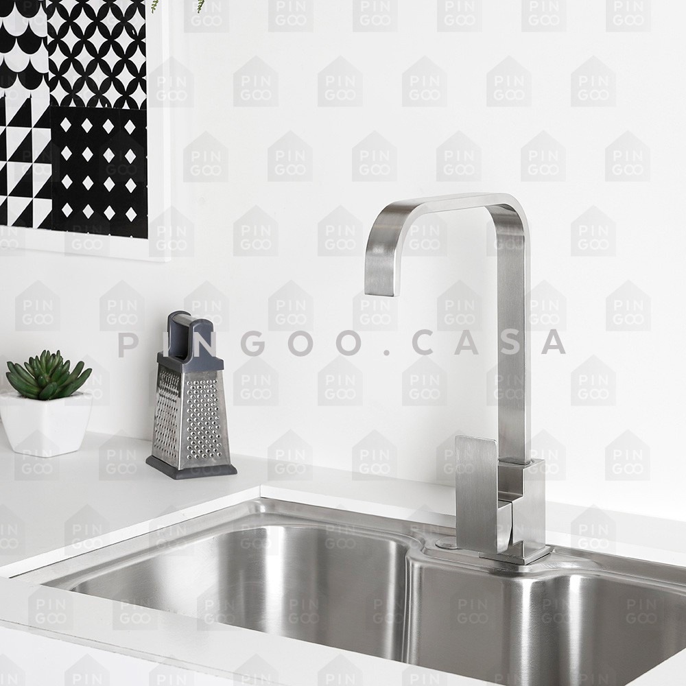 Cuba para cozinha com acessórios carajás e Torneira misturador monocomando gourmet São lorenço pingoo