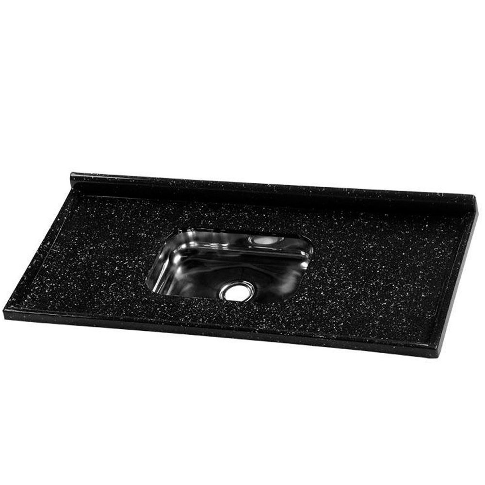 Pia De Cozinha Roralit Granitado Com Cuba Em Inox 120cm - 562208