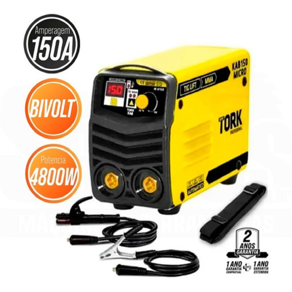 Maquina de solda inversora 150A mma IE-6150 bv super tork